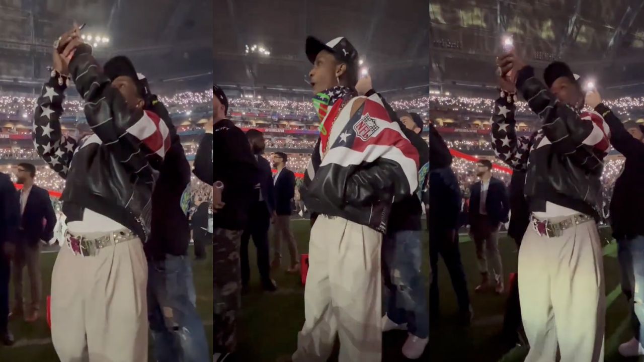 A$AP Rocky at Super Bowl