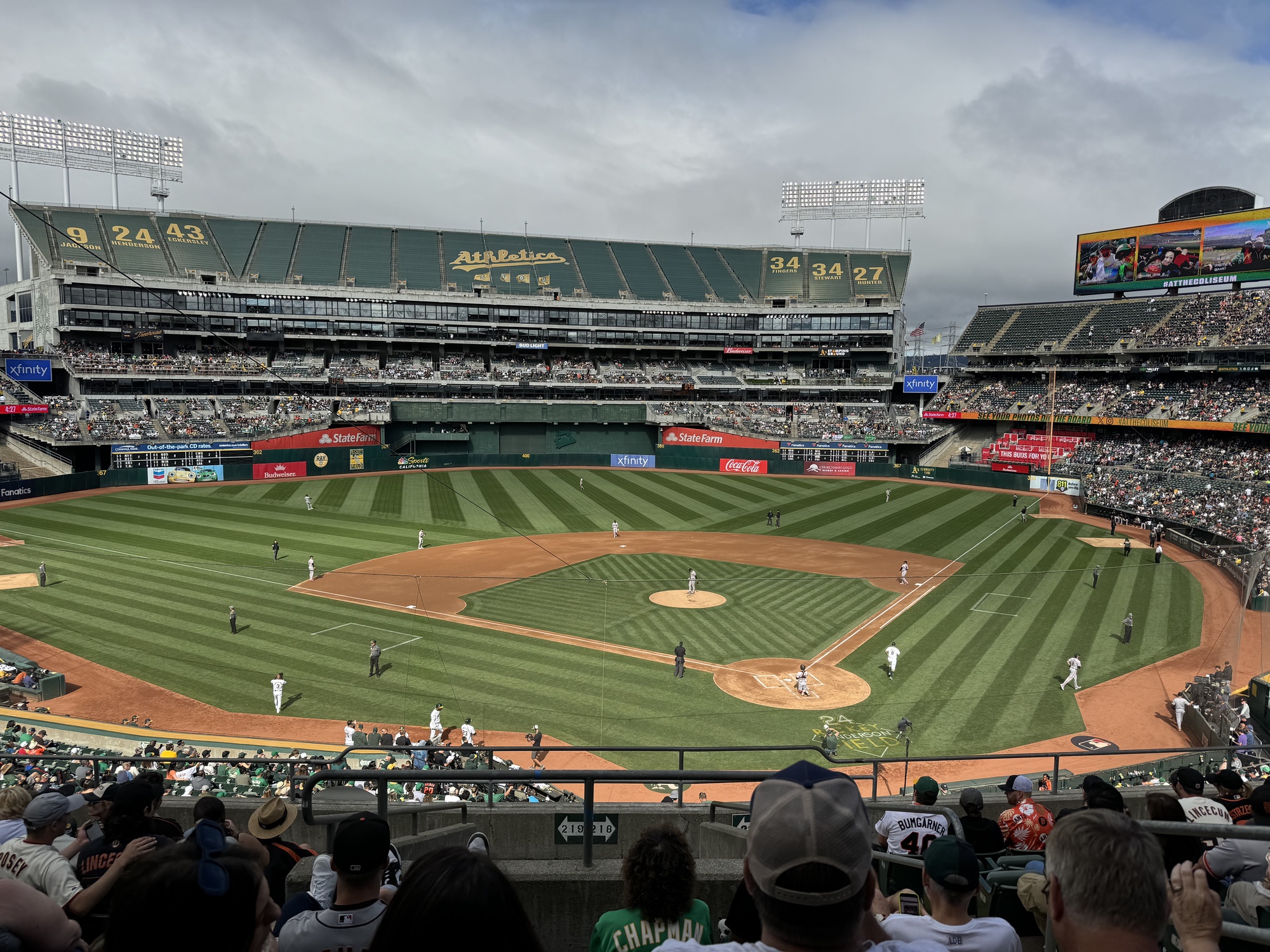 shot of oakland coliseum by iphone 15 pro