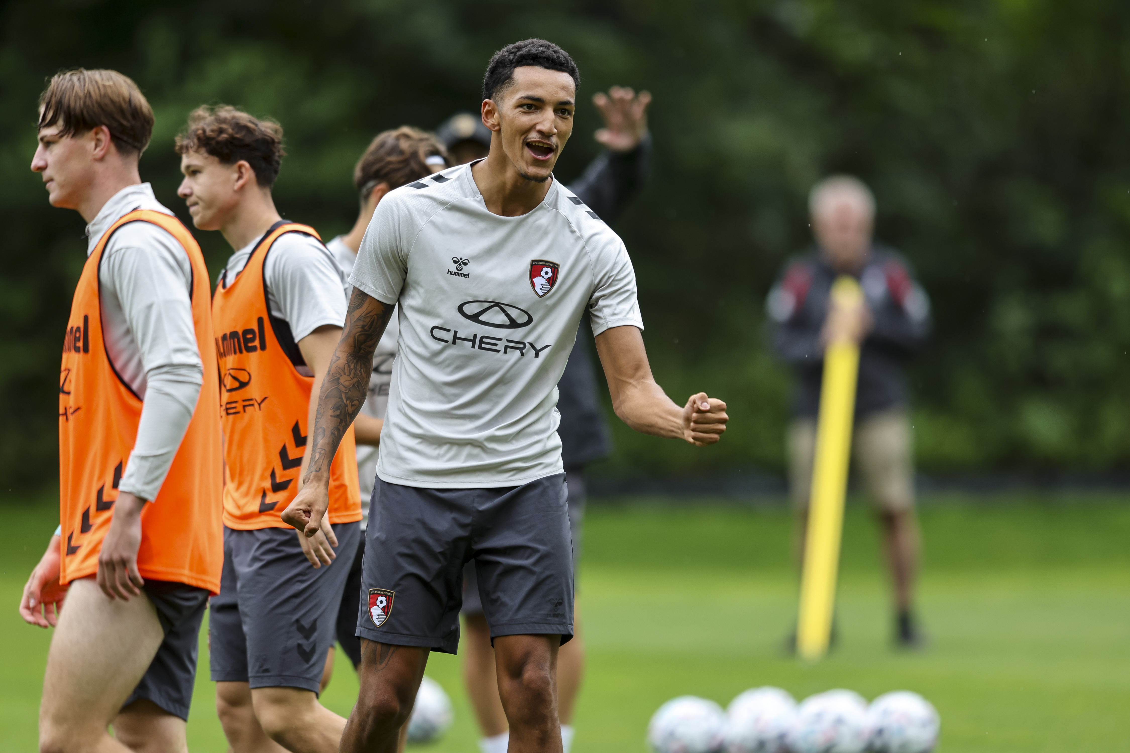 SAALFELDEN, AUSTRIA - JULY 26: Alvaro Rodriguez of Bournemouth during a pre-season training session at Saalfelden Arena on July 26, 2026 in Saalfelden, Austria. (Photo by Robin Jones - AFC Bournemouth/AFC Bournemouth via Getty Images)
