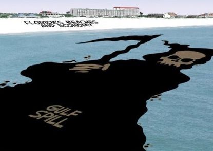 The oil creeps towards Florida