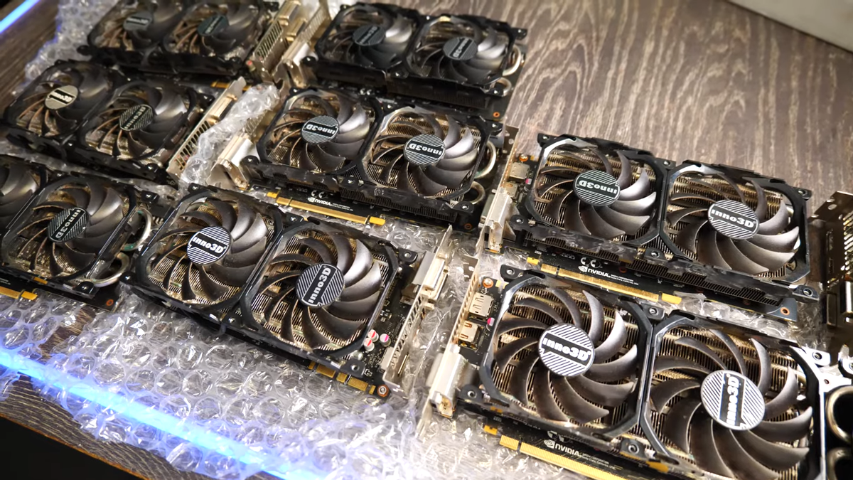 Lucky buyer scores ten Nvidia GTX 1070 GPUs for $100 — nine out of 10 are working after a good bath