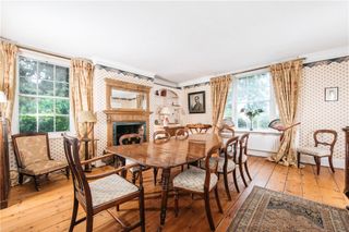 The dinign room at Offley House, Hertfordshire