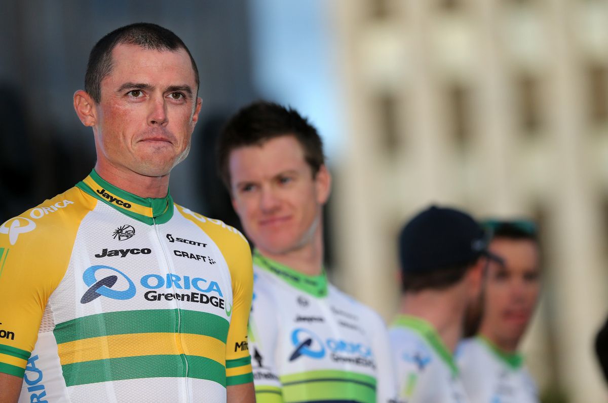 Simon Gerrans at the 2014 TDU team presentation