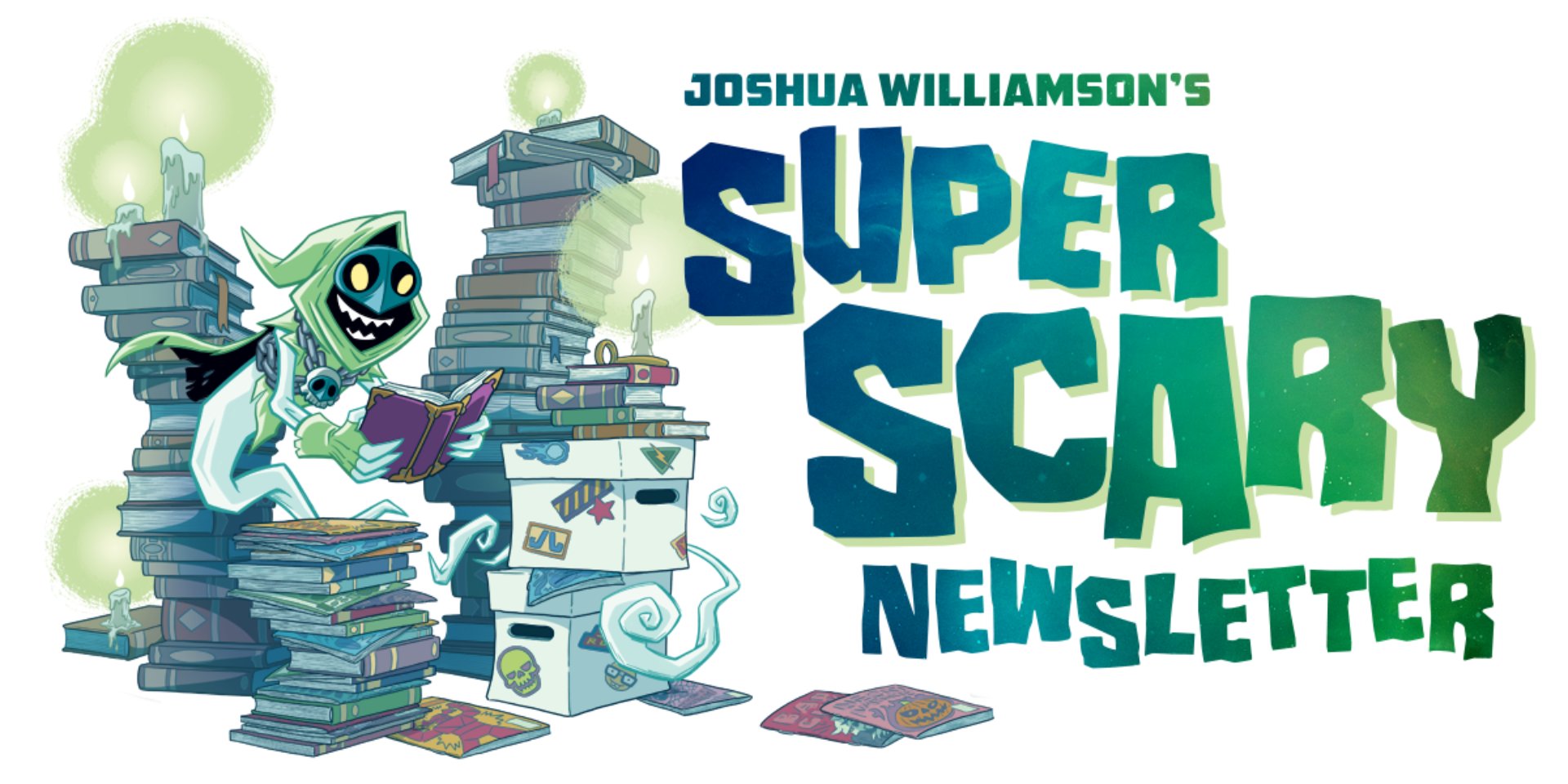 Joshua Williamsons Super Scary Newsletter-Kunst von Jason Ho