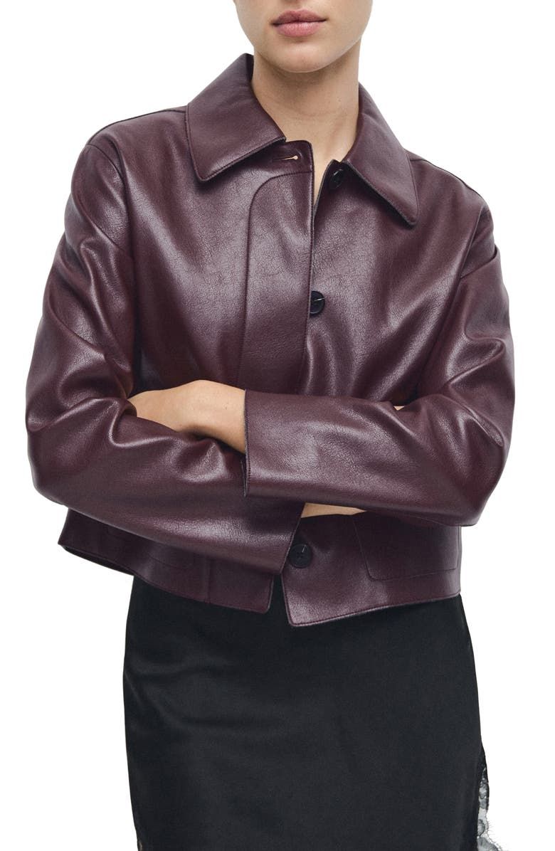 Sabina Faux Leather Jacket