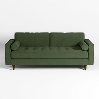 Made.com Scott sofa matt velvet green