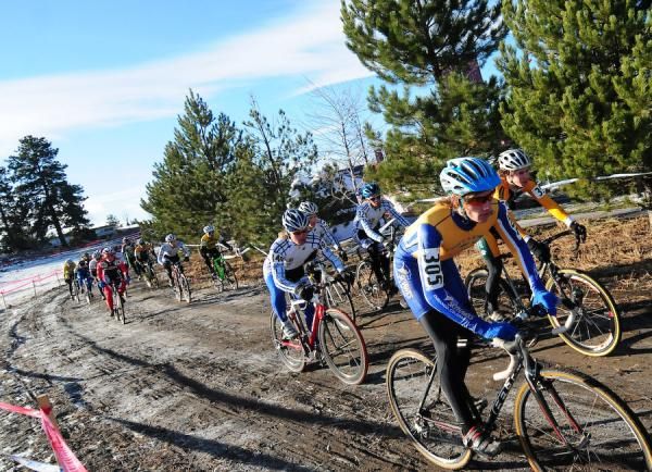 Greg Carpenter (Fort Lewis College) riding frozen ground to a top 10 finish.