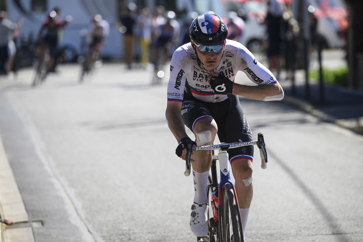 Paris Roubaix 2022 119th Edition Compiegne Roubaix 2572 km 17042022 Matej Mohoric SLO Bahrain Victorious photo POOL Bernard PaponSprintCyclingAgency2022
