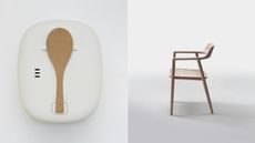 Naoto Fukasawa Left: Rice Cooker / MUJI. Right:Hirushima Armchair / Maruni