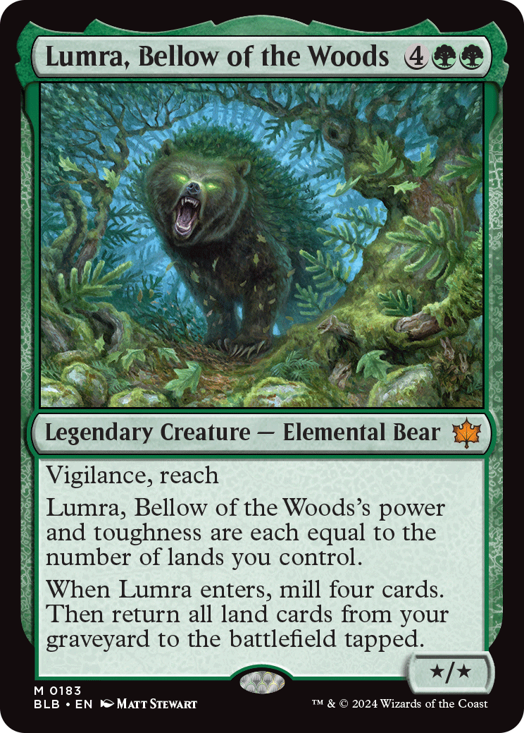 Lumra standard art MTG Bloomburrow