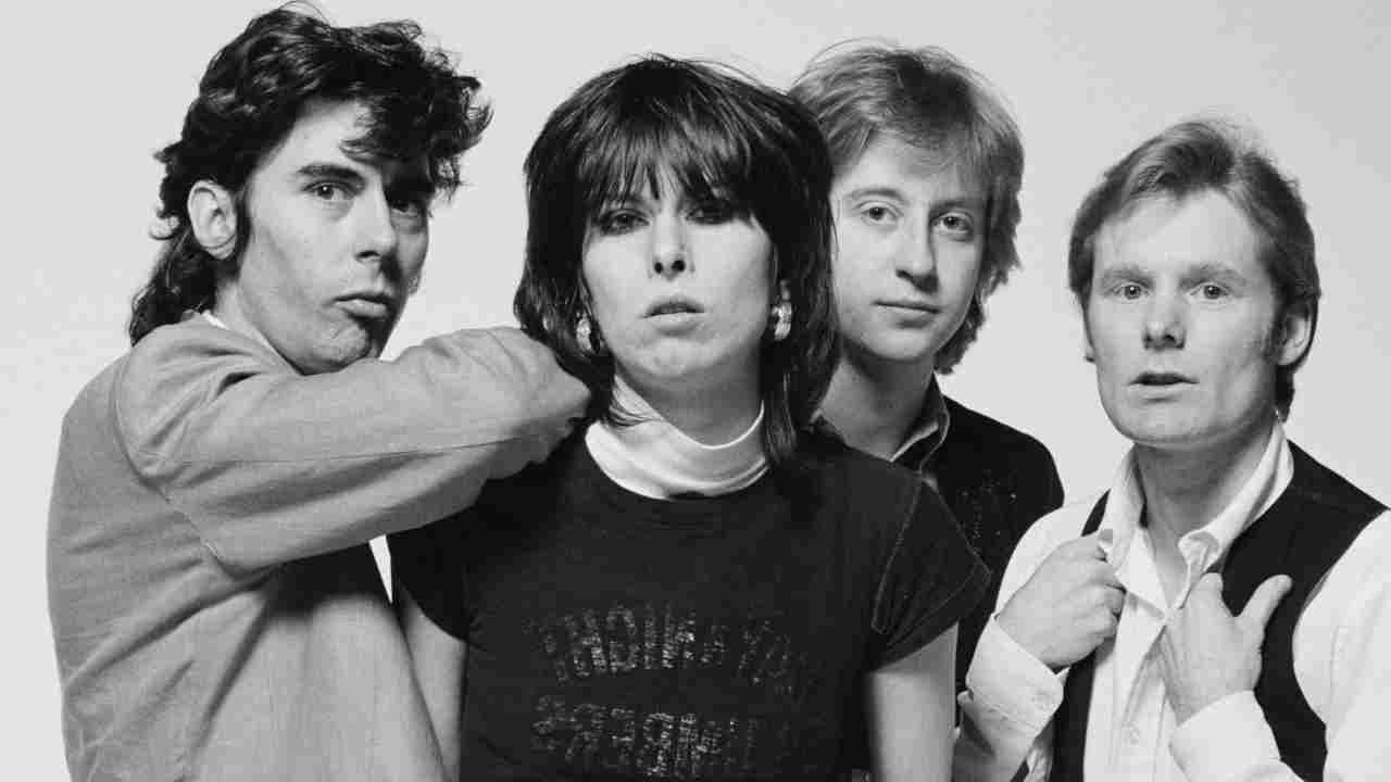 The Pretenders posing for a photograph in 1979