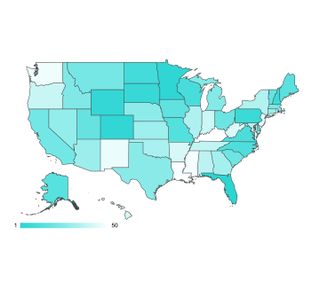 map of best states to retire in