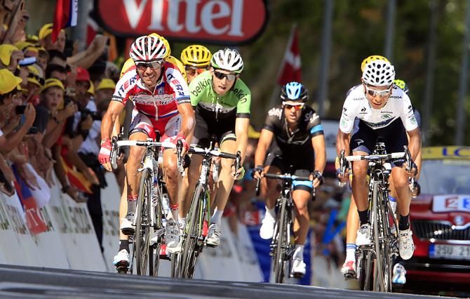 Rodriguez sprinted to the line to add a few seconds to move ahead of Jakob Fuglsang in the top 10 overall