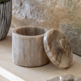 Cedar &amp;amp; Sage Tarragon Marble Storage Jar