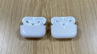 Apple AirPods Pro 3 next to AirPods Pro 2