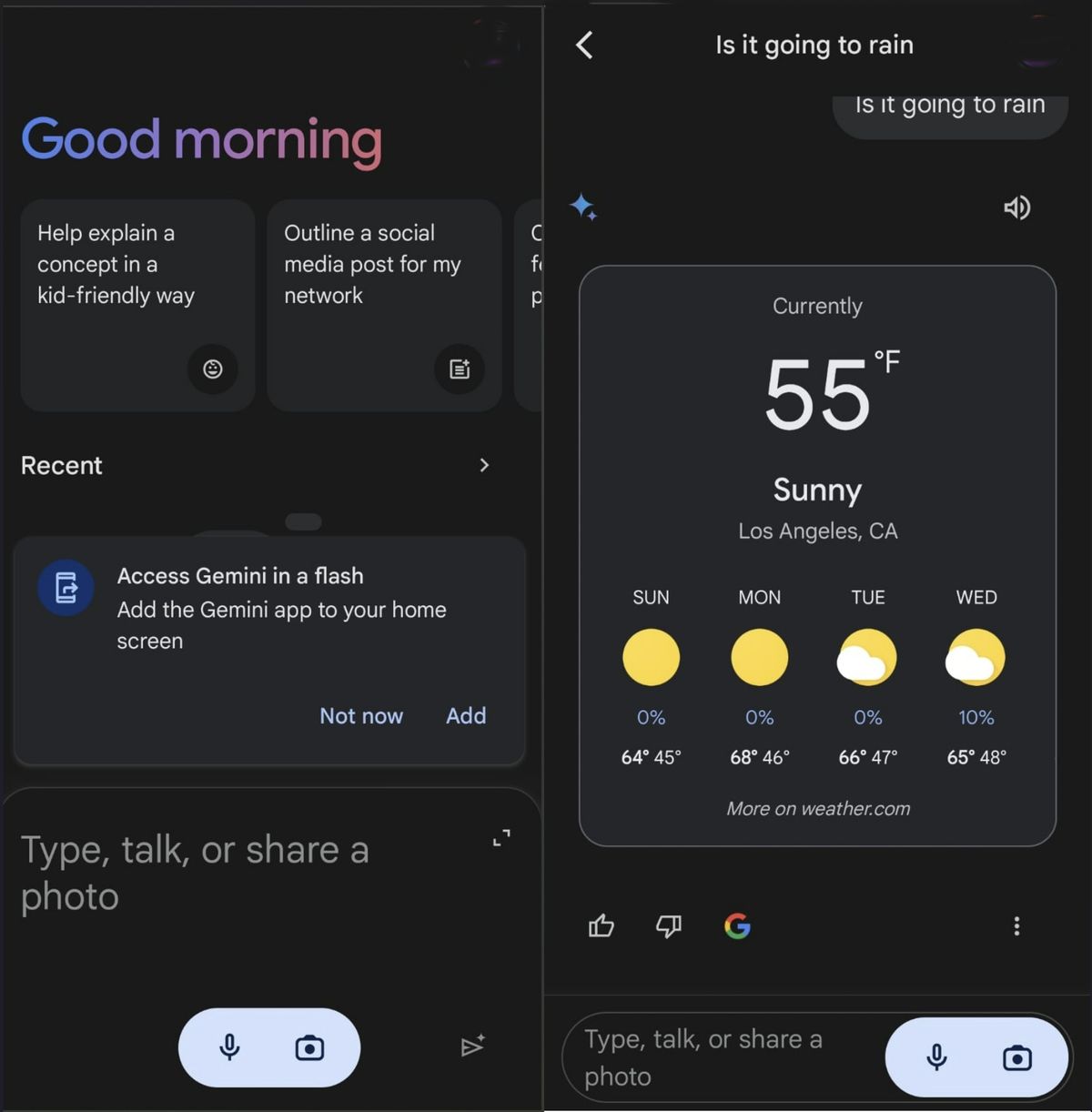 GEMINI APP FOTO visual data 4