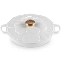 Cast Iron Petal Shallow Casserole in Classic Meringue: £295 at Le Creuset&nbsp;