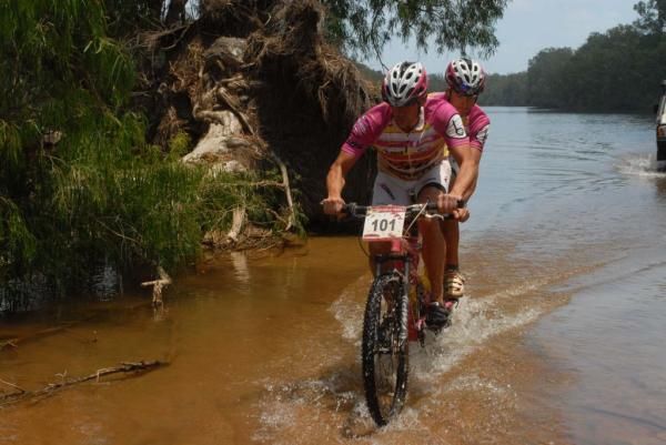 A tandem team from Italy in the 2011 Croc Trophy