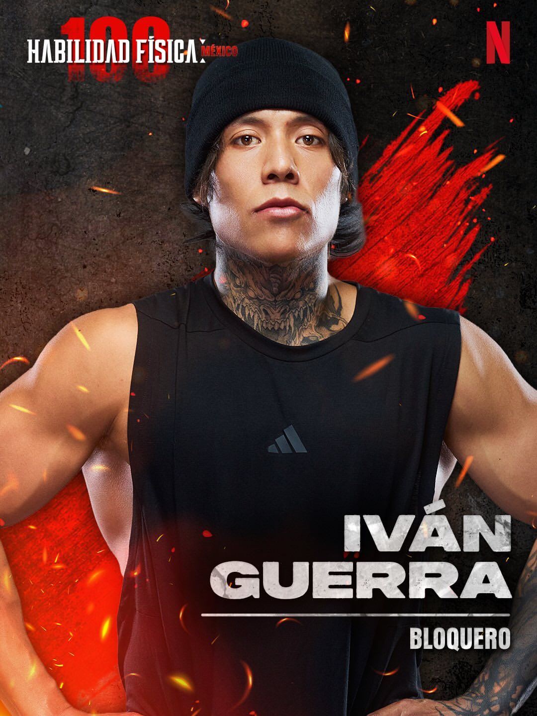 Contestant Ivan Guerra on Netflix's 'Physical 100: Mexico'