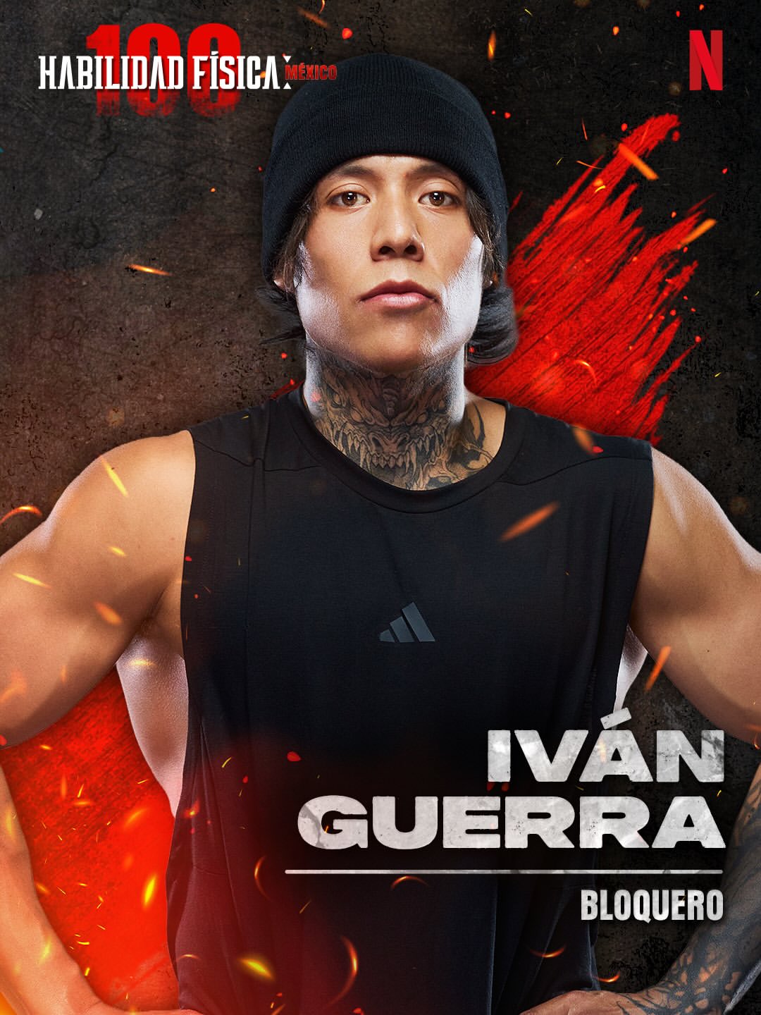 Contestant Ivan Guerra on Netflix's 'Physical 100: Mexico'