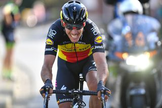 Phlippe Gilbert rides solo to the stage 1 win at Three Days of De Panne