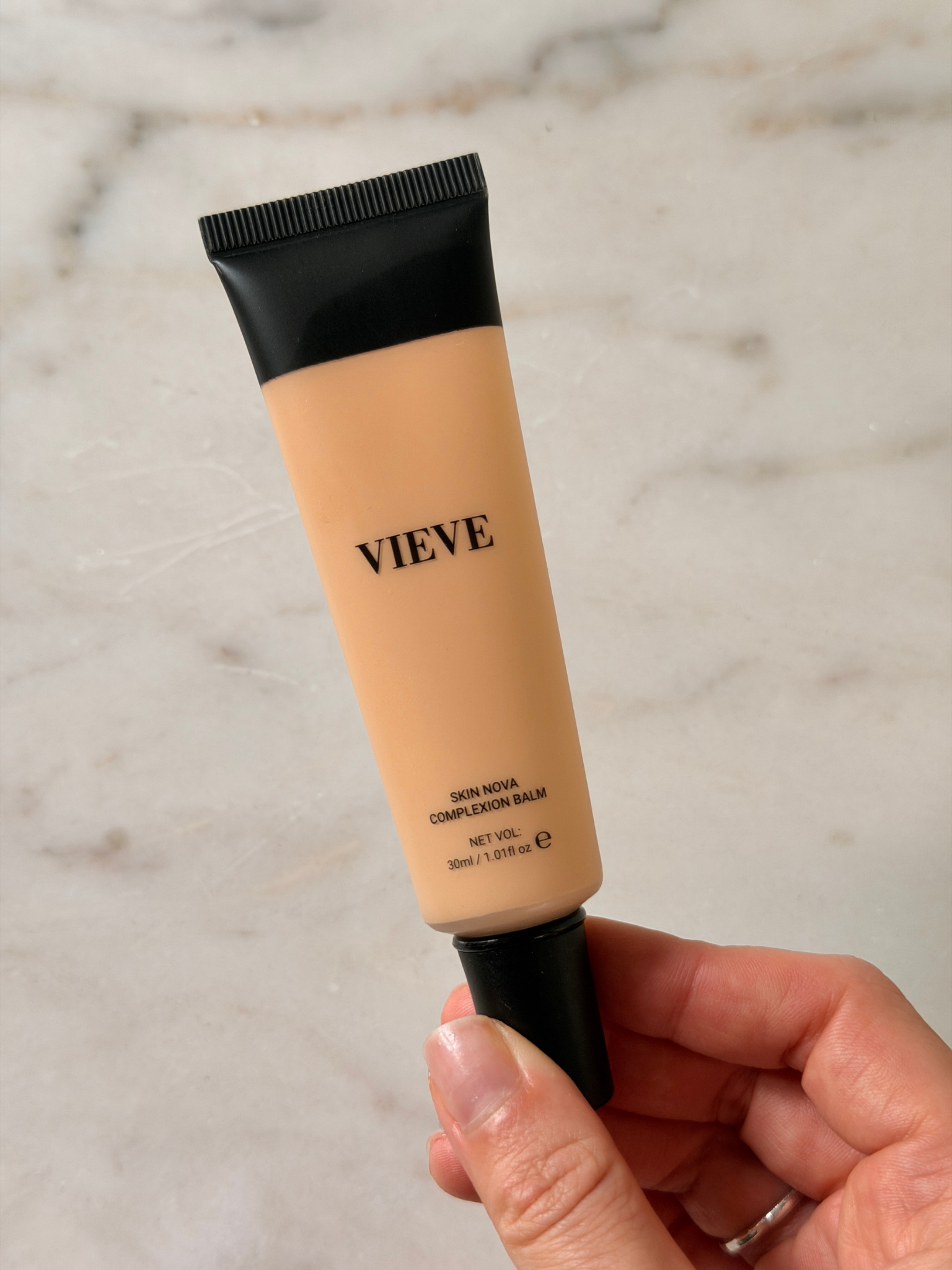 Grace Day holding the Vieve foundation