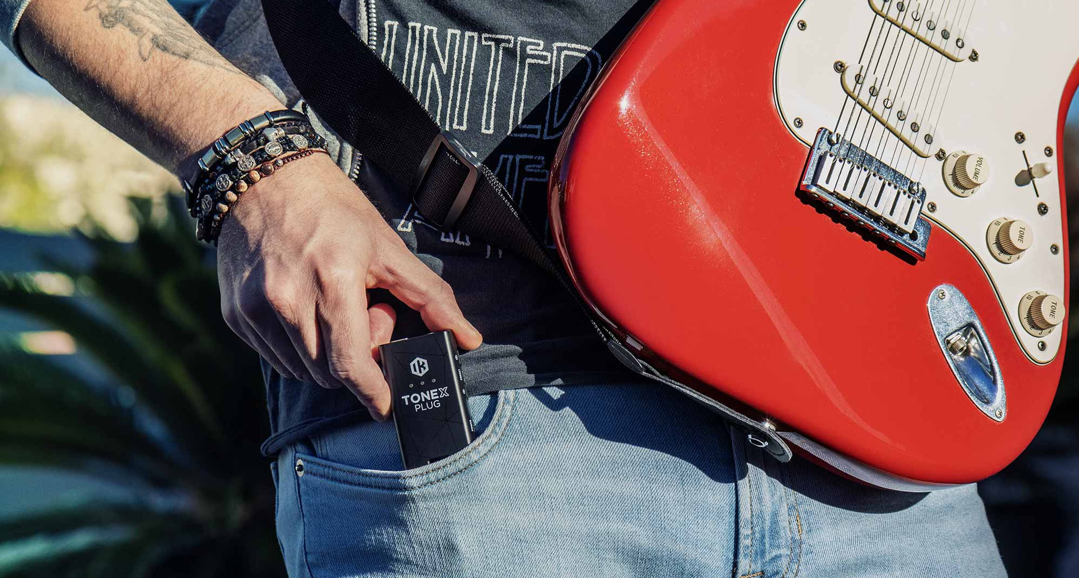 IK Multimedia Tonex Plug: the new headphones amp is fully compatible with the brand's state-of-the-art modelling platform, giving players the opportunity to play anywhere, anytime, and access thousands of different tones while doing so.