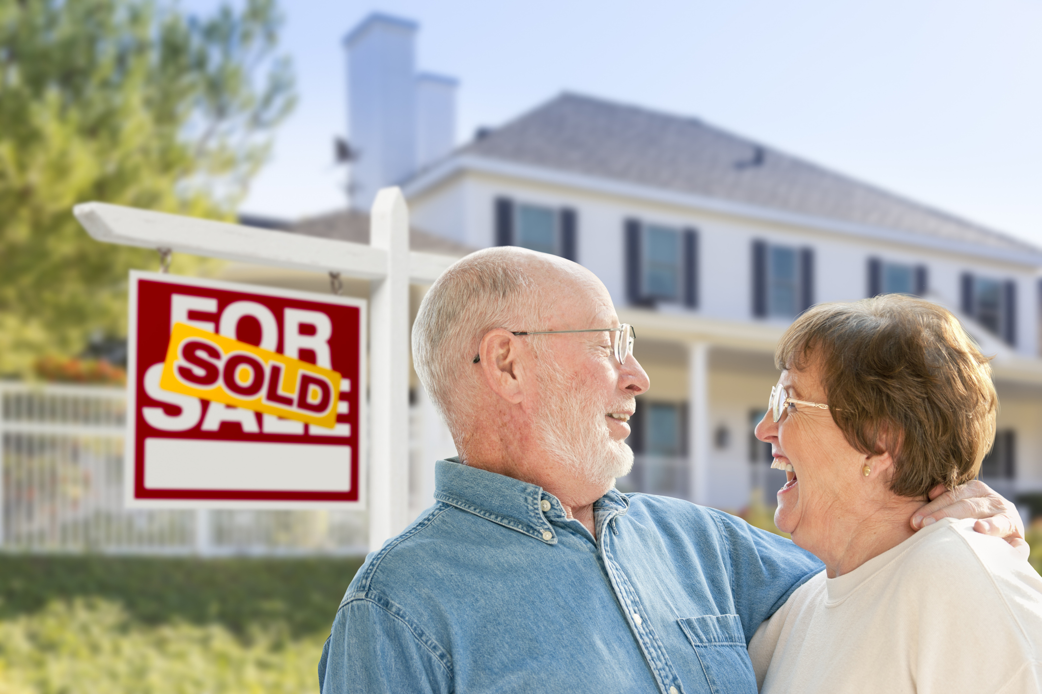 couple selling their home