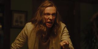 Hereditary Toni Collette points during her dinner table freak out