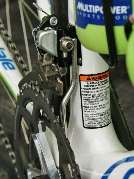 Liquigas has some of the slickest-looking front chain guards around.
