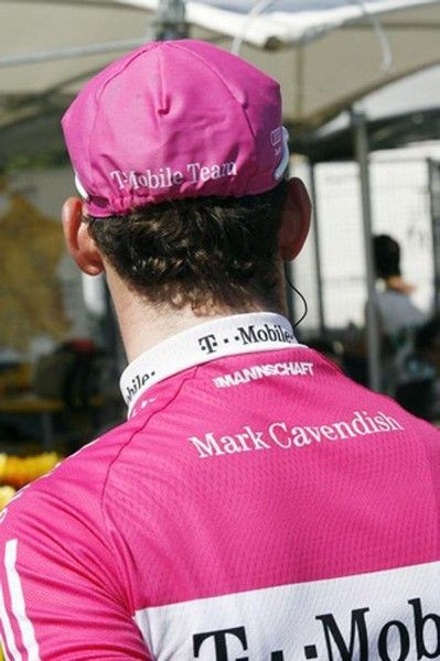 Mark Cavendish at the start