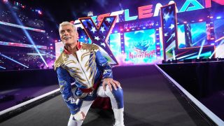 Cody Rhodes enters the ring during Night One of WrestleMania 40 at Lincoln Financial Field on April 6, 2024 in Philadelphia, Pennsylvania