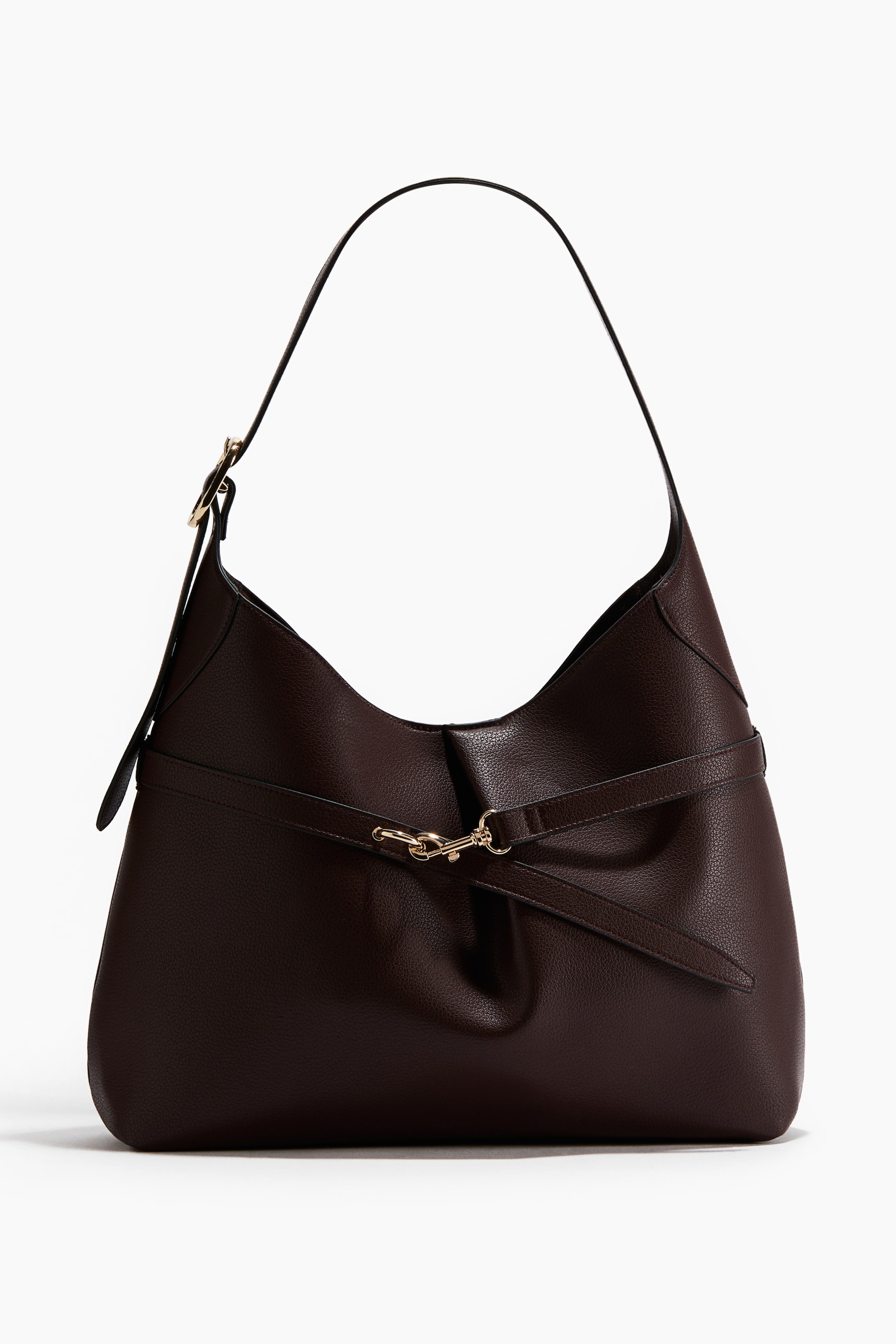 Slouchy Shoulder Bag - Burgundy