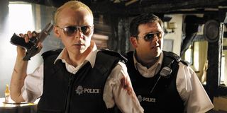 Hot Fuzz Simon Pegg Nick Frost Investigating
