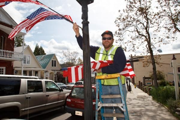 Even though it learned it was the stage start only hours ahead of time, Nevada City put out the finery for the Tour of California.