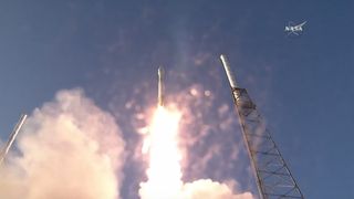A United Launch Alliance Atlas V rocket launches NASA's OSIRIS-REx asteroid sample-return mission into space from a pad at Cape Canaveral Air Force Station, Florida on Sept. 8, 2016.