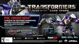 Transformers Rise of the Dark Spark Xbox GameStop preorder bonus