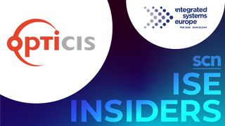 The Opticis and ISE 2025 logos for ISE 2026 Insiders series by SCN. 