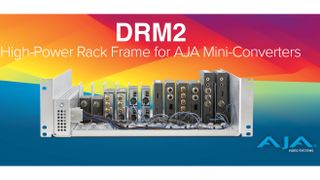 The AJA DRM2 Frame for AJA Mini-Converters.
