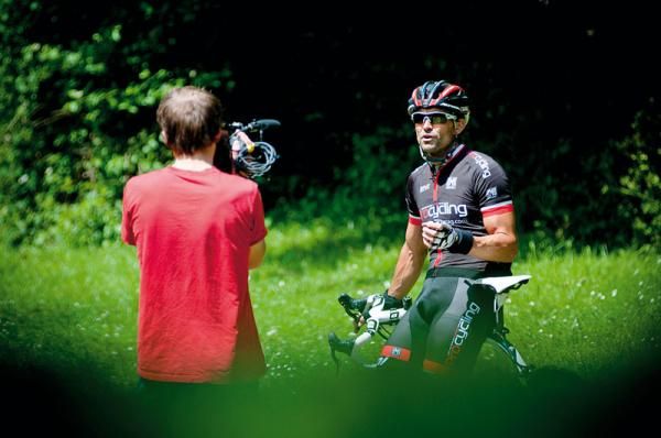 Marcel Wust infront of the camera