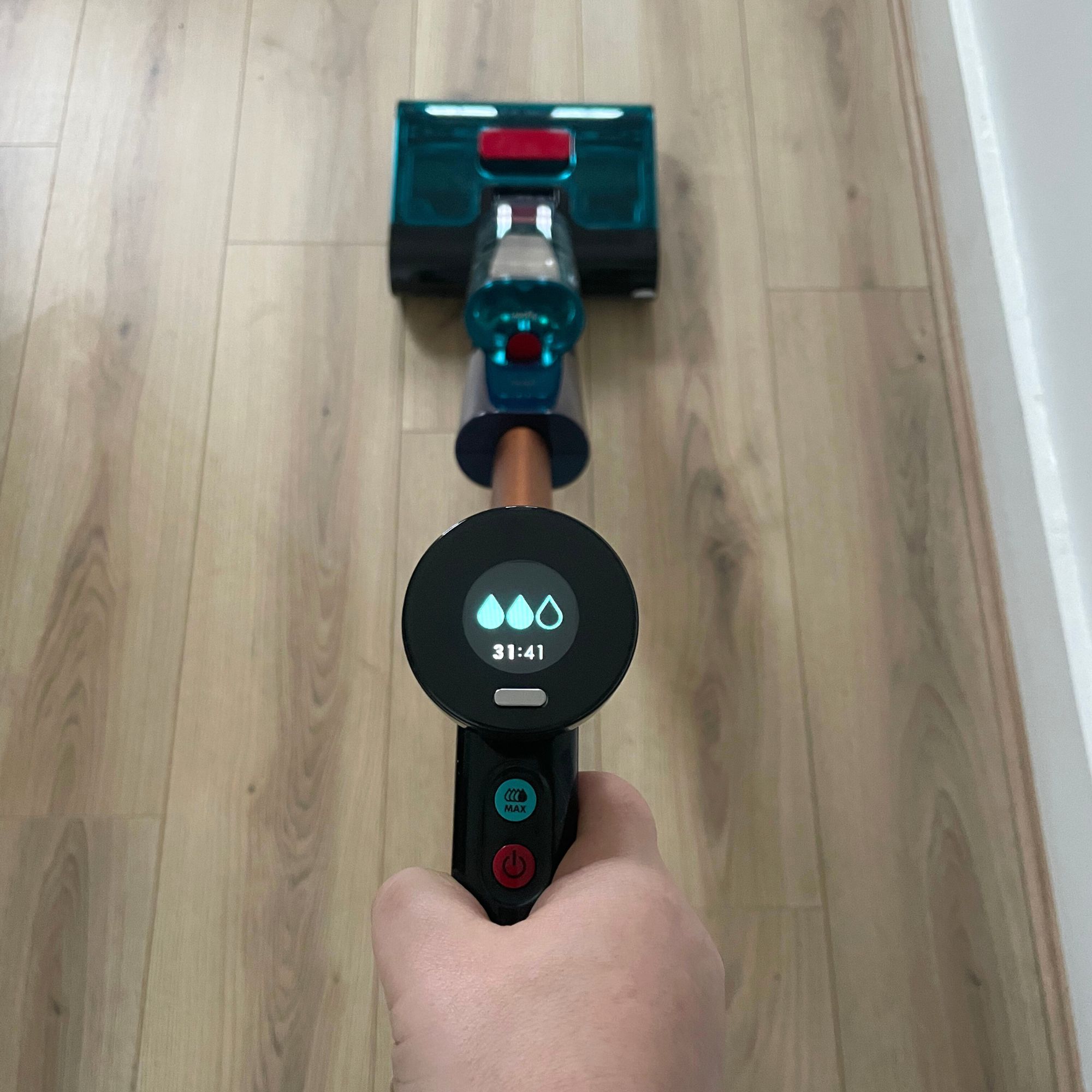 Using the Dyson Clean+Wash Hygiene on wood-effect flooring