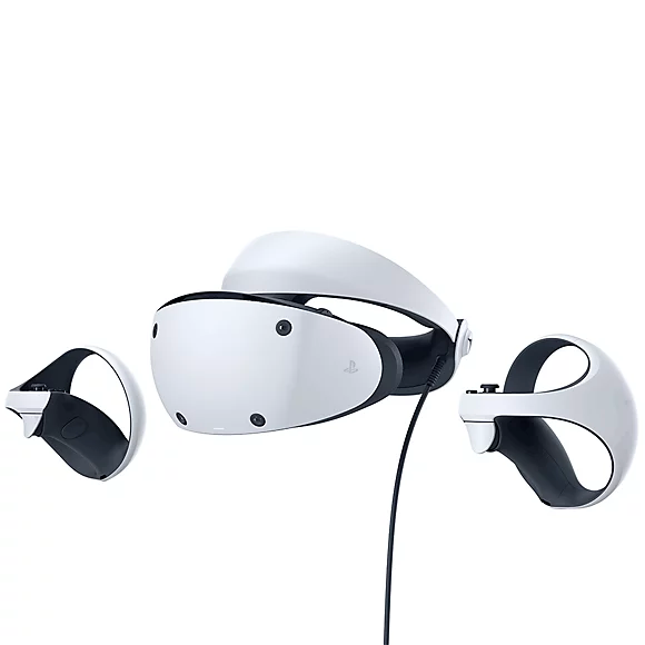 Sony PlayStation VR2 and Sense Controllers — product render