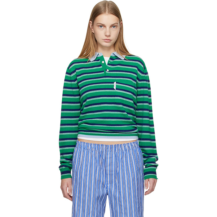 HommeGirls, Knit Stripe Polo