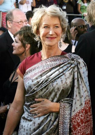 Helen Mirren arrives for the 56th Annual Emmy Awards in 2004