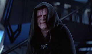 Return of the Jedi Emperor Palpatine smiles on the bridge of the Second Death Star