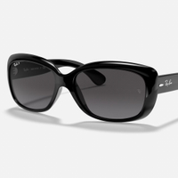 JACKIE OHH Ray-Ban Sunglasses in Polished Black,  £185 ($171) | Ray-Ban