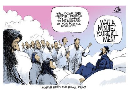Editorial cartoon ISIS world
