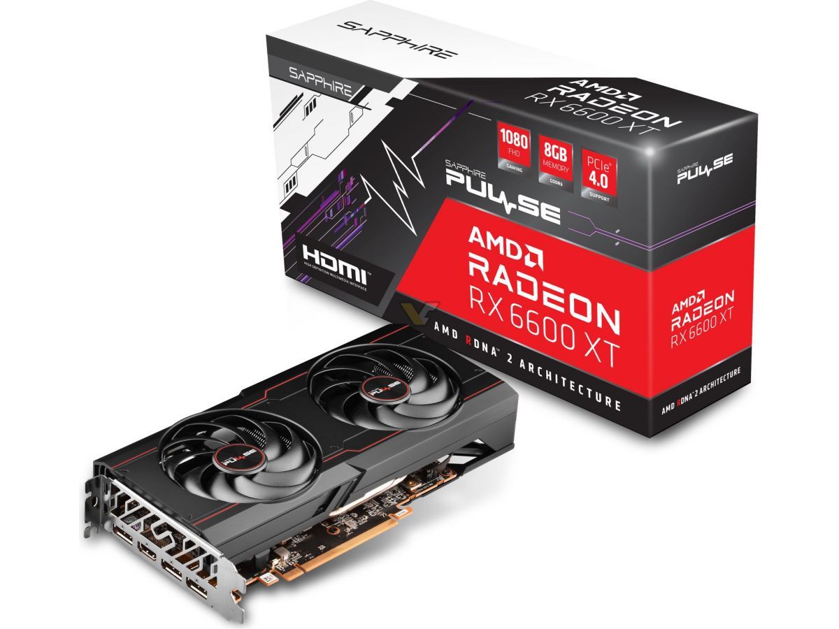 Various custom RX 6600 XT graphics cards