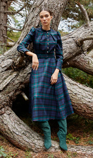 Princess Beatrice's Beulah London tartan dress 