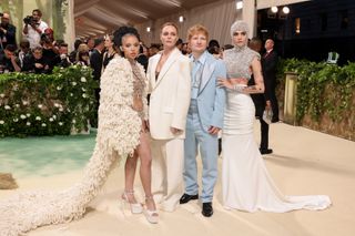 Stella McCartney, arguably one of fashion’s most renowned climate activists, dresses Cara Delevigne, FKA Twigs, and Ed Sheeran—who made his Met Gala debut—in lab-grown diamonds made in collaboration with Vrai.